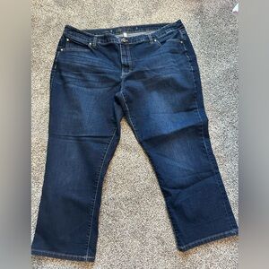 Jennifer Lopez Dark Blue Ankle Jeans